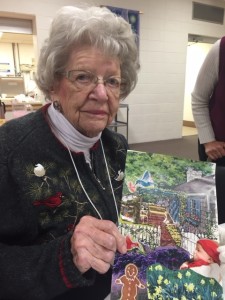 Art for Health participant with her collage