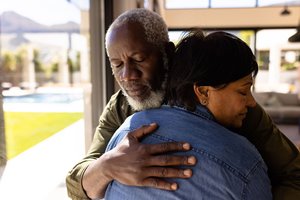 Man and Woman Hugging