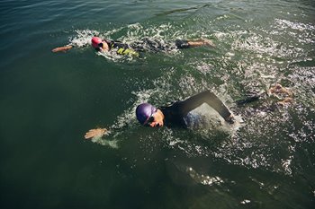 Door County Triathlon Swimmers