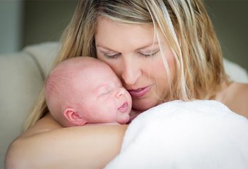 Pregnant woman with ultrasound