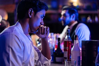 Young man at bar