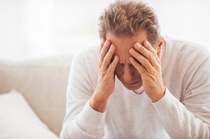 Depressed man